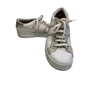 Geox Respira‎ White Leather Preppy  Sneakers Shoes Size 9